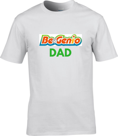 BeGenio White Cotton T-Shirt Gift For Dad
